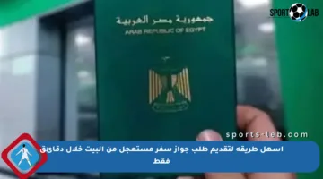 أسهل طريقة لتقديم طلب جواز سفر مستعجل من البيت خلال دقائق فقط